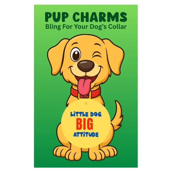 ($8) Pup Charm Dog Tag - Picture 1 of 4